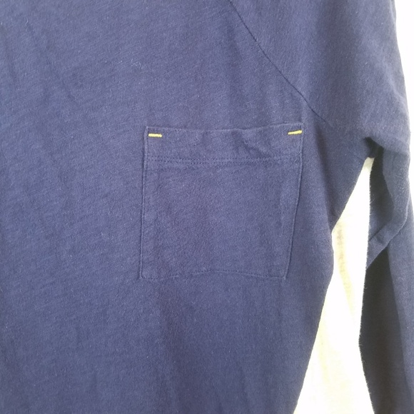 Little Yellow Button Anthropologie Blue Backstory Tee – Size Large - Picture 3 of 8